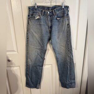 Levi’s red tab 505 blue straight leg jeans size 36 x 32